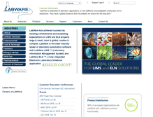 Tablet Screenshot of labware.com